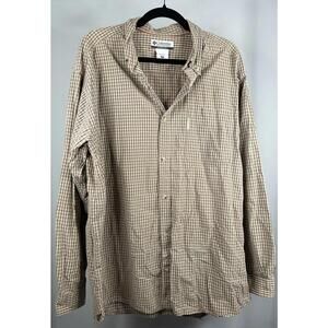 Columbia Long Sleeve Plaid Button Down Shirt Men’s Size XL